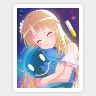 Kokoro Tsurumaki: Make the World Smile Sticker